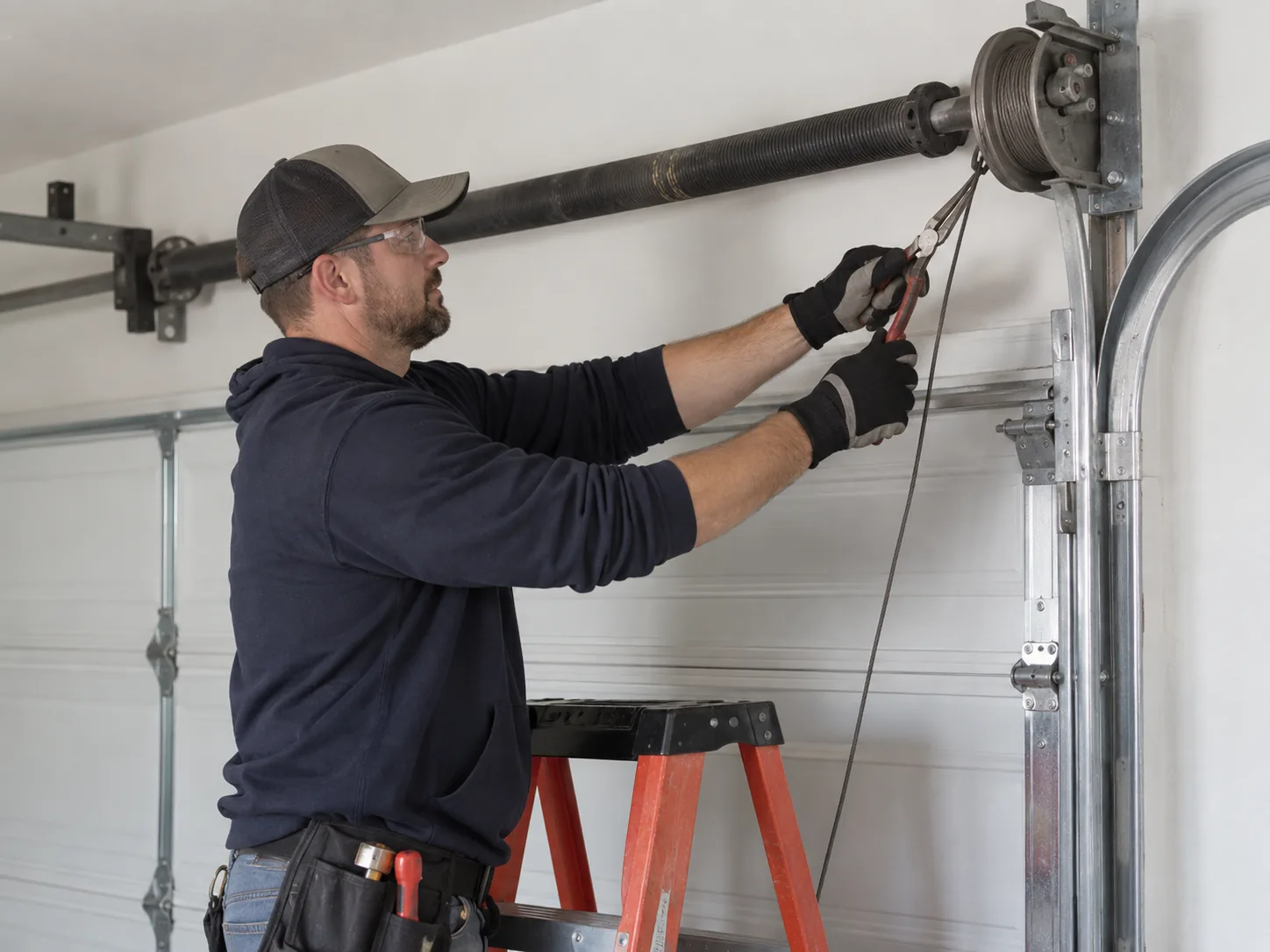 Cable Repair for Lake Forest Park's 1968-Era Garage Doors in Tukwila