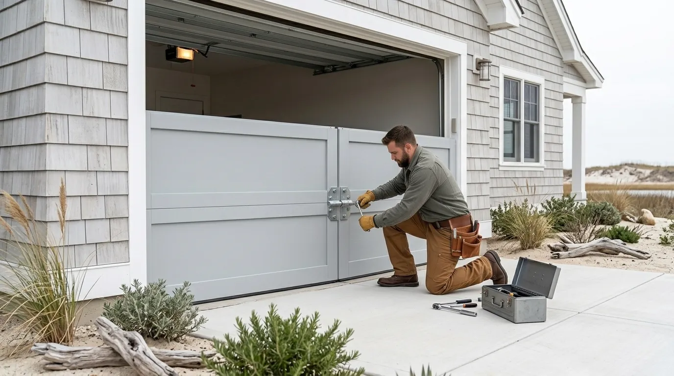 New residential garage door installed on a Tukwila Washington home