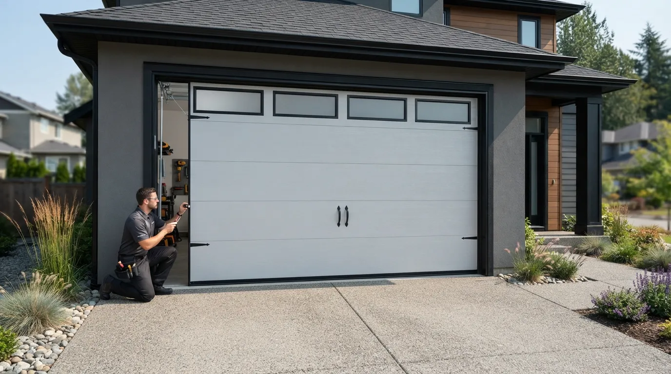 Installing a New Garage Door in Lake Forest Park in Tukwila
