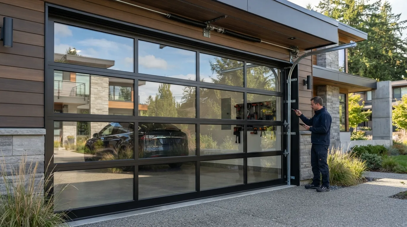 Installing a New Garage Door in Snoqualmie in Tukwila