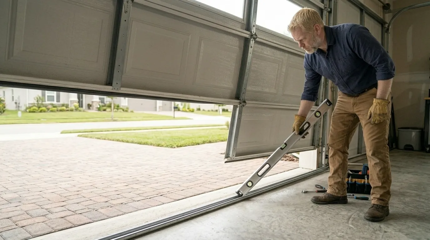 Off-Track Garage Door Repair for Covington Homes in Tukwila