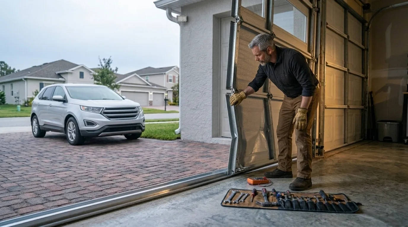 Off-Track Garage Door Repair, East Renton Highlands in Tukwila
