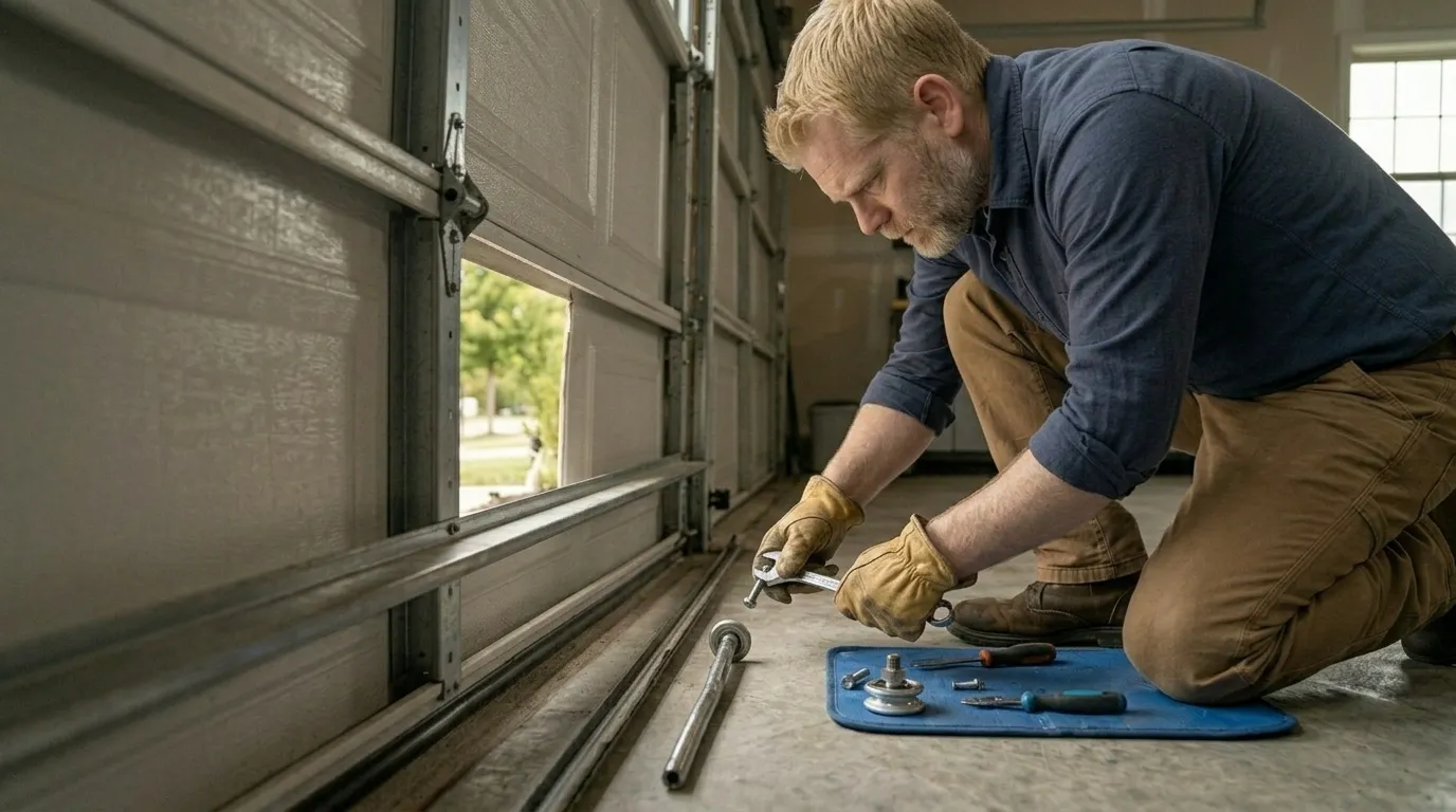 Replacing Worn Garage Door Rollers in Covington in Tukwila